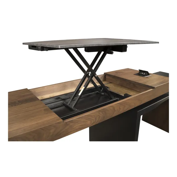 Amish Smart Desk with Adjustable Height Lift Top Amish Smart Desk with Adjustable Height Lift Top